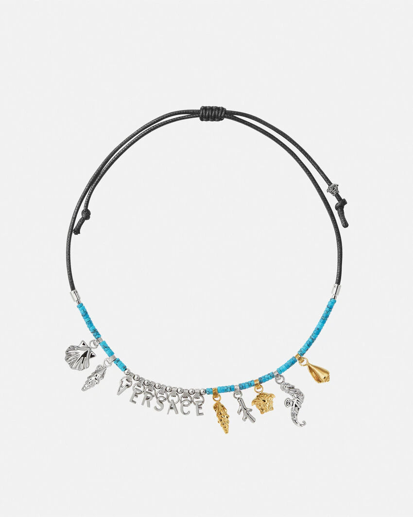 VERSACE ICONS DE LA MER BEADED NECKLACE