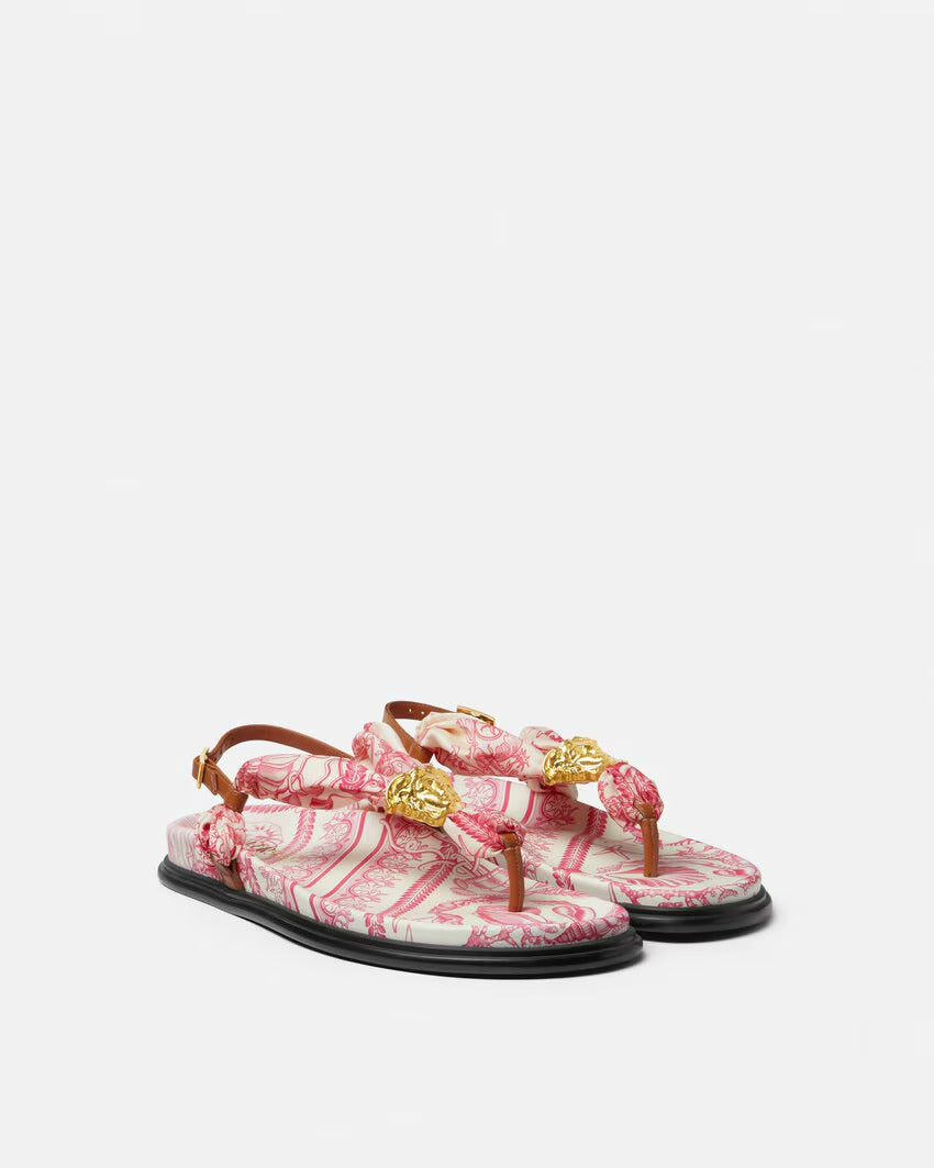 VERSACE Underwater Barocco La Medusa Sandals - Image 6