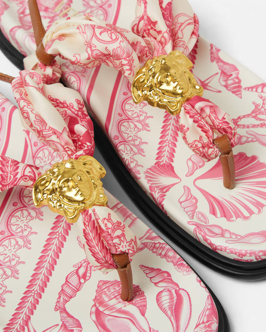 VERSACE Underwater Barocco La Medusa Sandals - Image 7