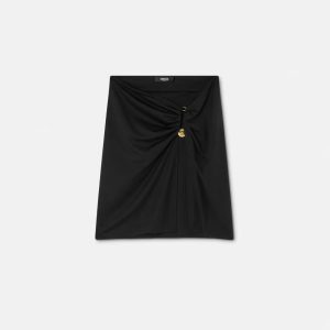 VERSACE Safety Pin Cover-Up Skirt