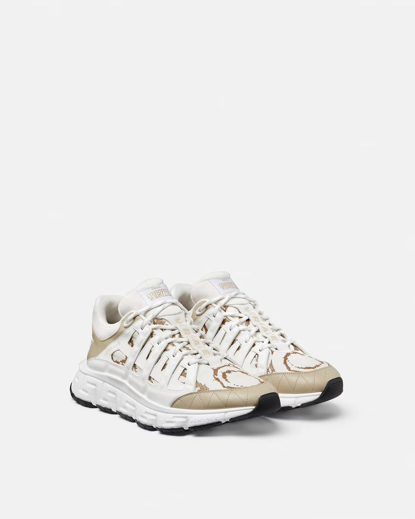 VERSACE Barocco Jacquard Trigreca Sneakers - Image 8