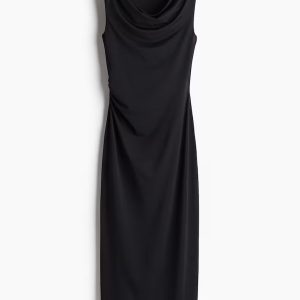 H&M Draped Midi Dress