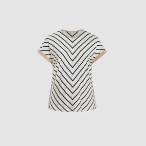 LAURA Drop Sleeve Chevron Top