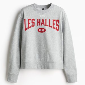 H&M Oversized Motif-Front Sweatshirt