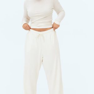 H&M Washed Cotton Sweatpants