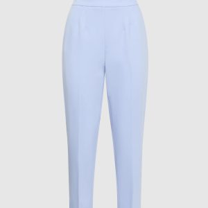LAURA Pleated Slim-Leg Pants