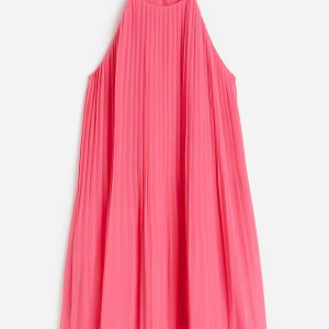 H&M Pleated Chiffon Dress