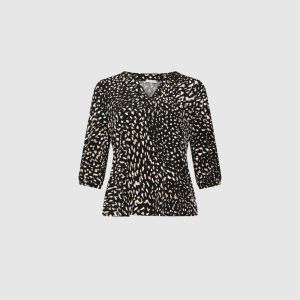 LAURA Abstract Print Top
