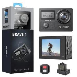 AKASO Brave 4 4K 20MP WiFi Action Camera, Ultra HD