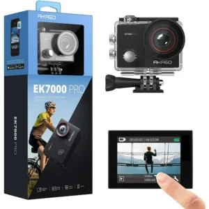 AKASO EK7000 Pro 4K Action Camera with Touch Screen EIS Adjustable View Angle Web Underwater Camera