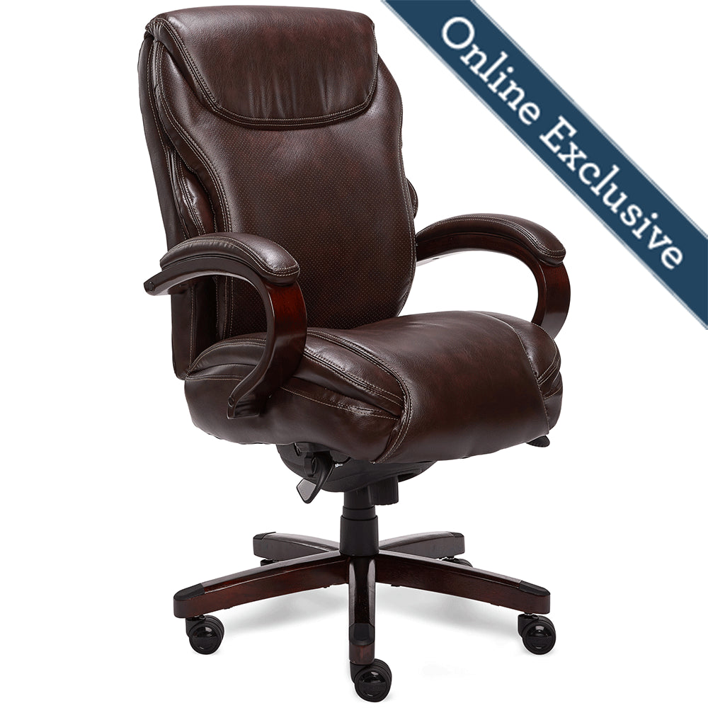 Lazboy Hyland Executive Office Chair, Brown