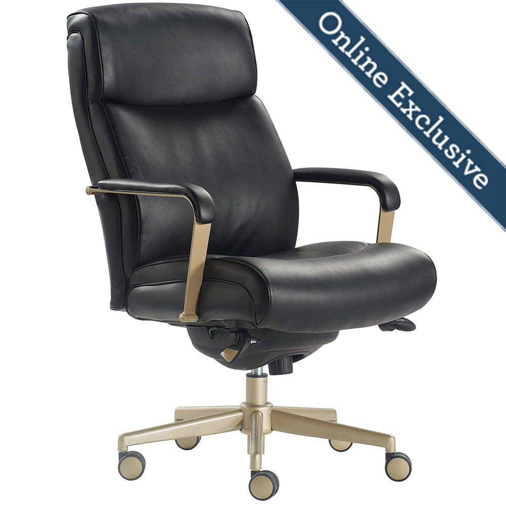 Lazboy Melrose Executive Office Chair, Black