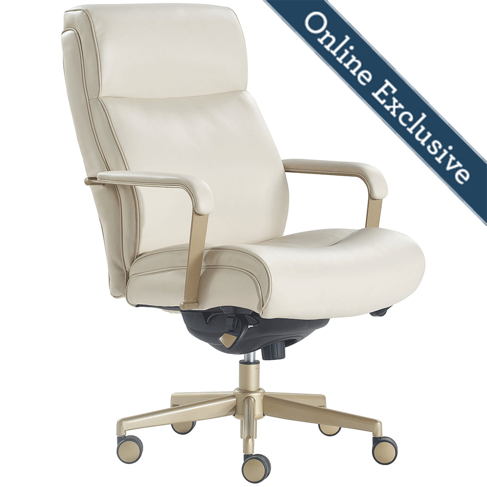 Lazboy Melrose Executive Office Chair, Cream