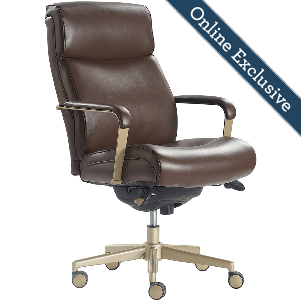 Lazboy Melrose Executive Office Chair, Brown