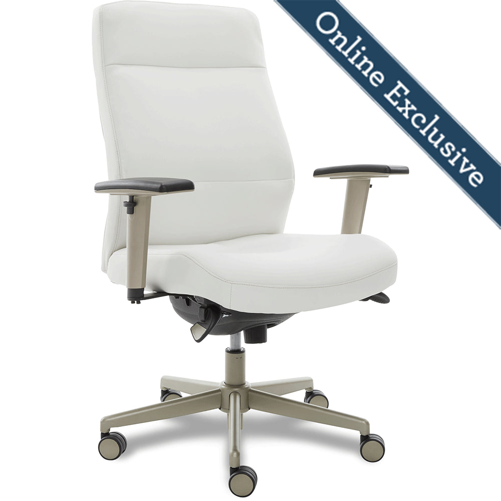 Lazboy Baylor Executive Office Chair, White