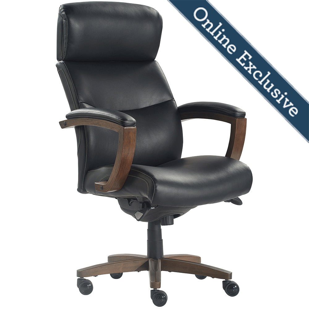 Lazboy Greyson Executive Office Chair, Black