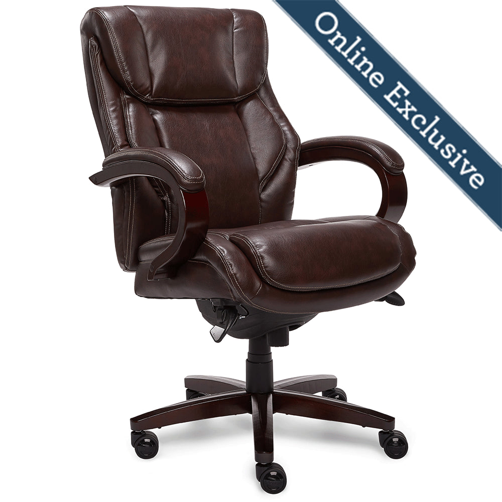 Lazboy Share Bellamy Executive Office Chair, Brown
