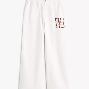 Tommy Hilfiger Flocked Logo Straight-Leg Sweatpant