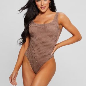 Guess Rhinestone One-Piece Swimsuit