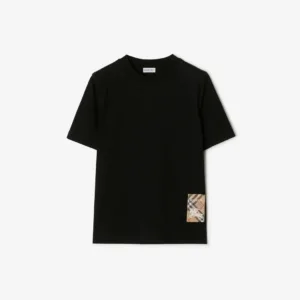 Burberry Check Label Cotton T-shirt
