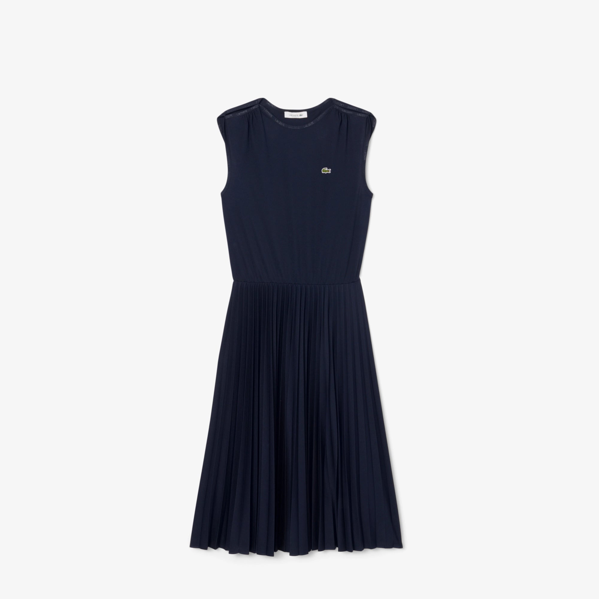 Lacoste Women's Sleeveless Pleated Dress