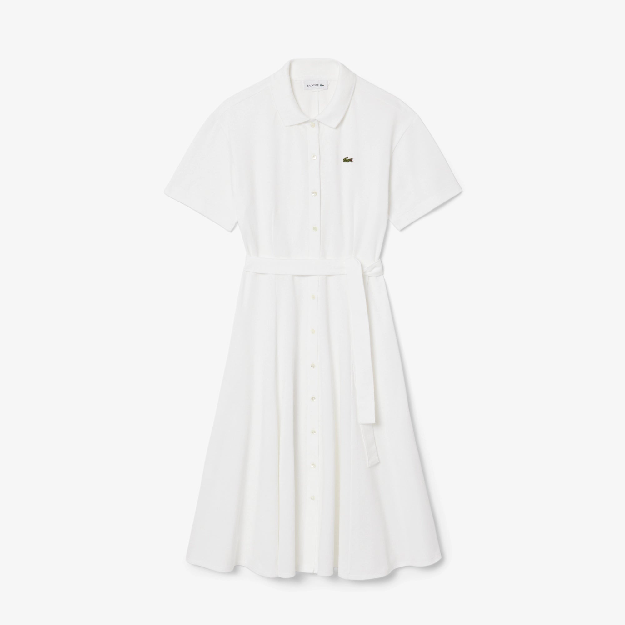 Lacoste Women's Flared Mini-Piqué Polo Dress
