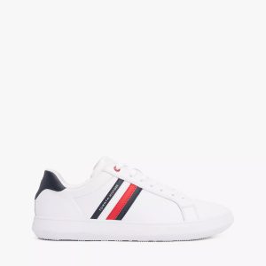 Tommy Hilfiger Stripe Leather Cupsole Sneaker