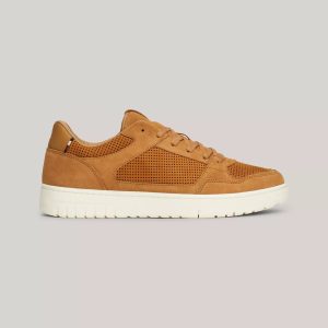 Tommy Hilfiger Perforated Panel Leather Sneaker