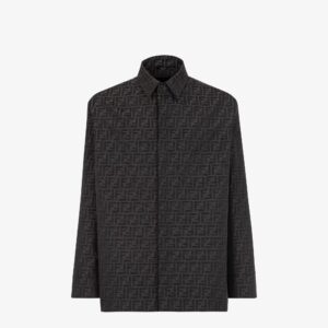 Fendi Blouson FF jacquard fabric jacket