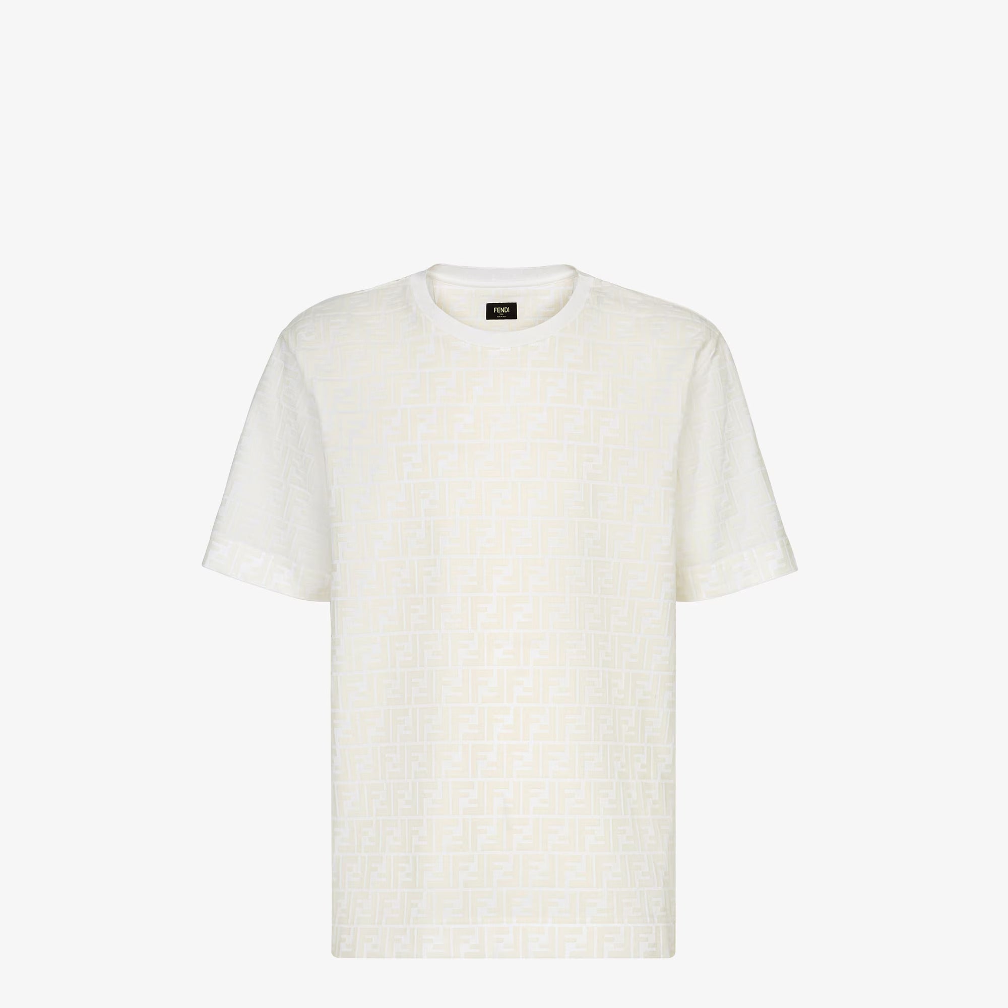Fendi T-shirt in white piqué