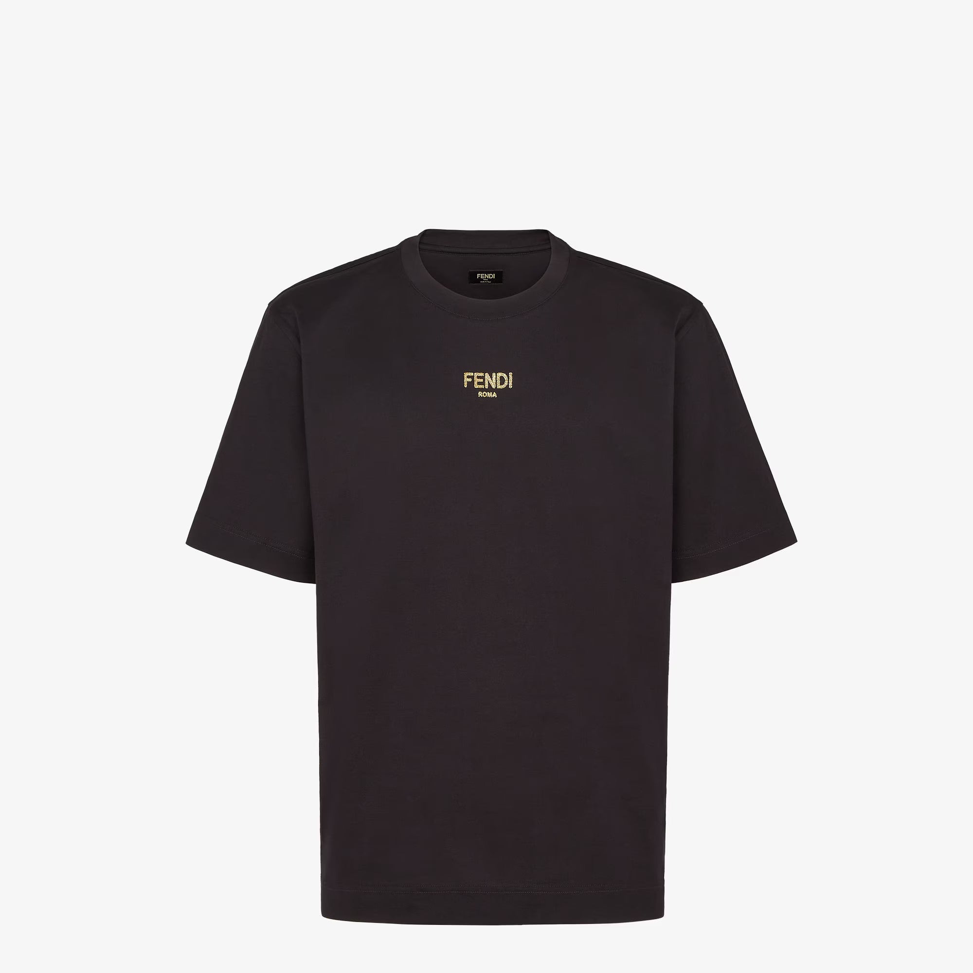 Fendi T-Shirt Black cotton T-shirt