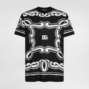 Dolce&Gabbana Silk T-shirt with bandanna print