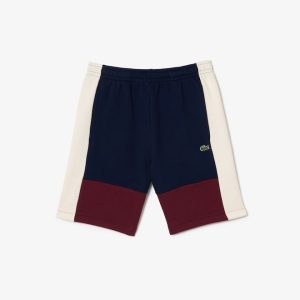 Lacoste Men's Regular Fit Colorblock Fleece Shorts
