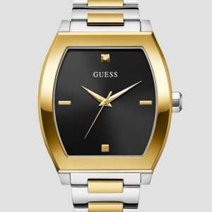 Guess Silver and Gold-Tone Analog Watch