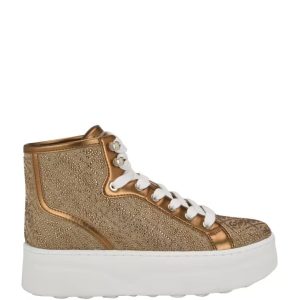 Guess Rhinestone Quattro G High-Top Sneakers