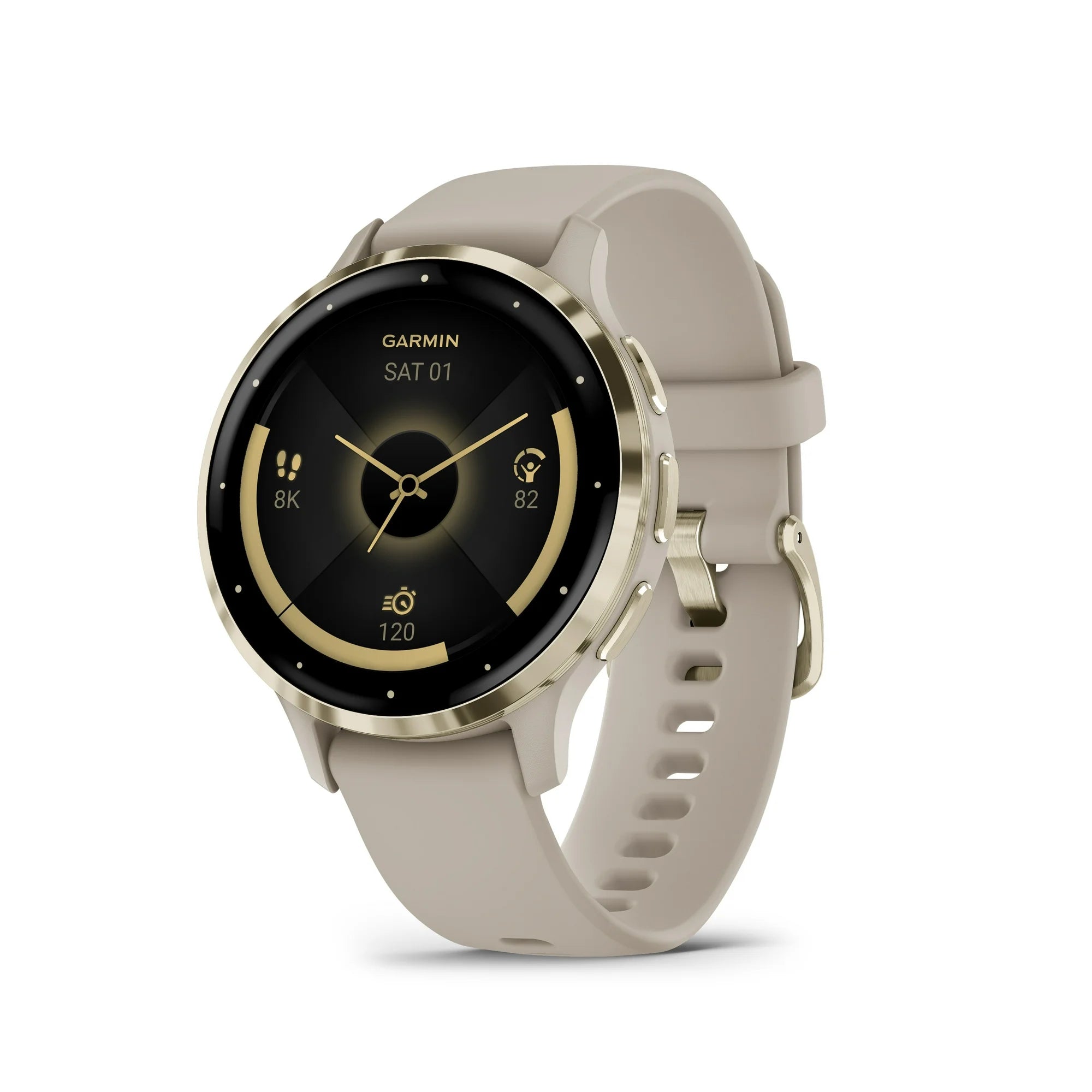 Garmin Venu® 3S, GPS Smartwatch, AMOLED Display, Advanced Health and Fitness Features, Up To 10 Days Of Battery, French Gray