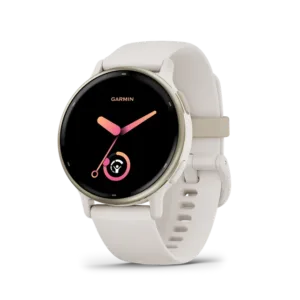 Garmin vívoactive 5 Fitness-Tracking Smartwatch with Aluminum Bezel and Silicone Band, Ivory