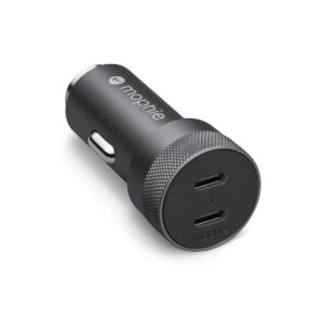Apple mophie Dual USB-C 40W PD Car Charger