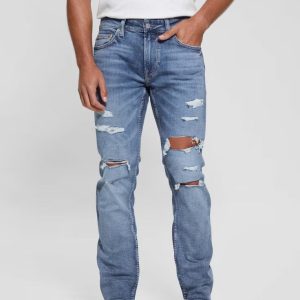 Guess Eco Mateo Destroyed Straight Jeans