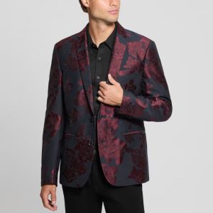 Guess Jacquard Floral Blazer