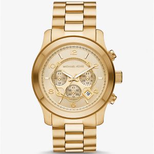 Michael Kors Oversized Runway Gold-Tone Watch
