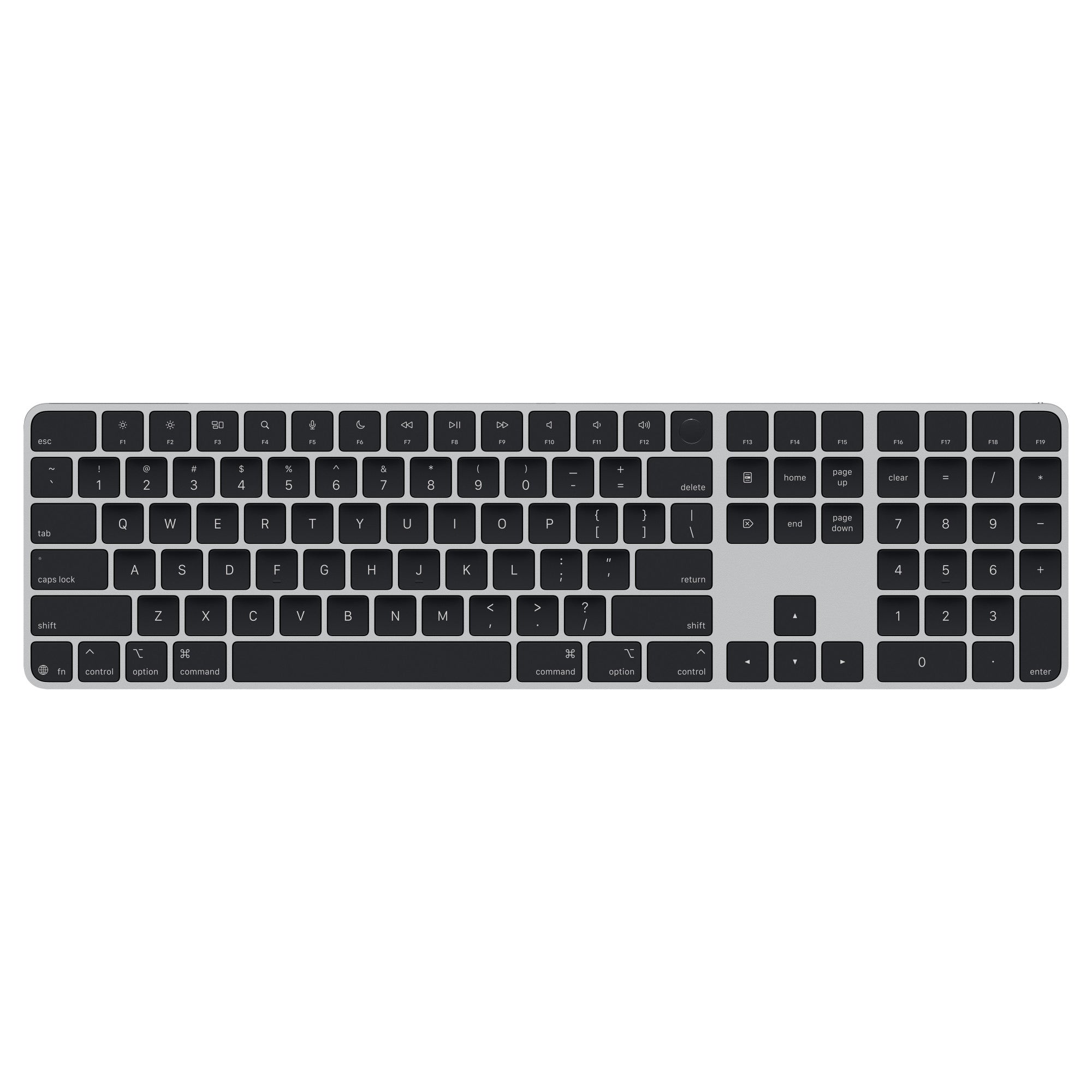 Apple Magic Keyboard with Touch ID and Numeric Keypad for Mac models with Apple silicon (USB–C) - US English - Black Keys