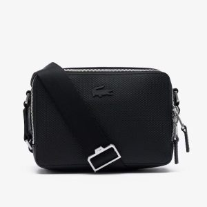 Lacoste Unisex Small Chantaco Leather Reporter Bag