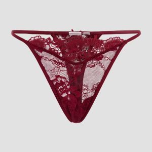 Guess Rebecca Floral Lace Thong Panty