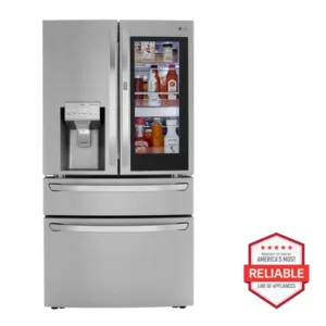 LG 36-inch Wide InstaView® Counter-Depth Refrigerator - 23 cu. ft. - LRMVC2306S