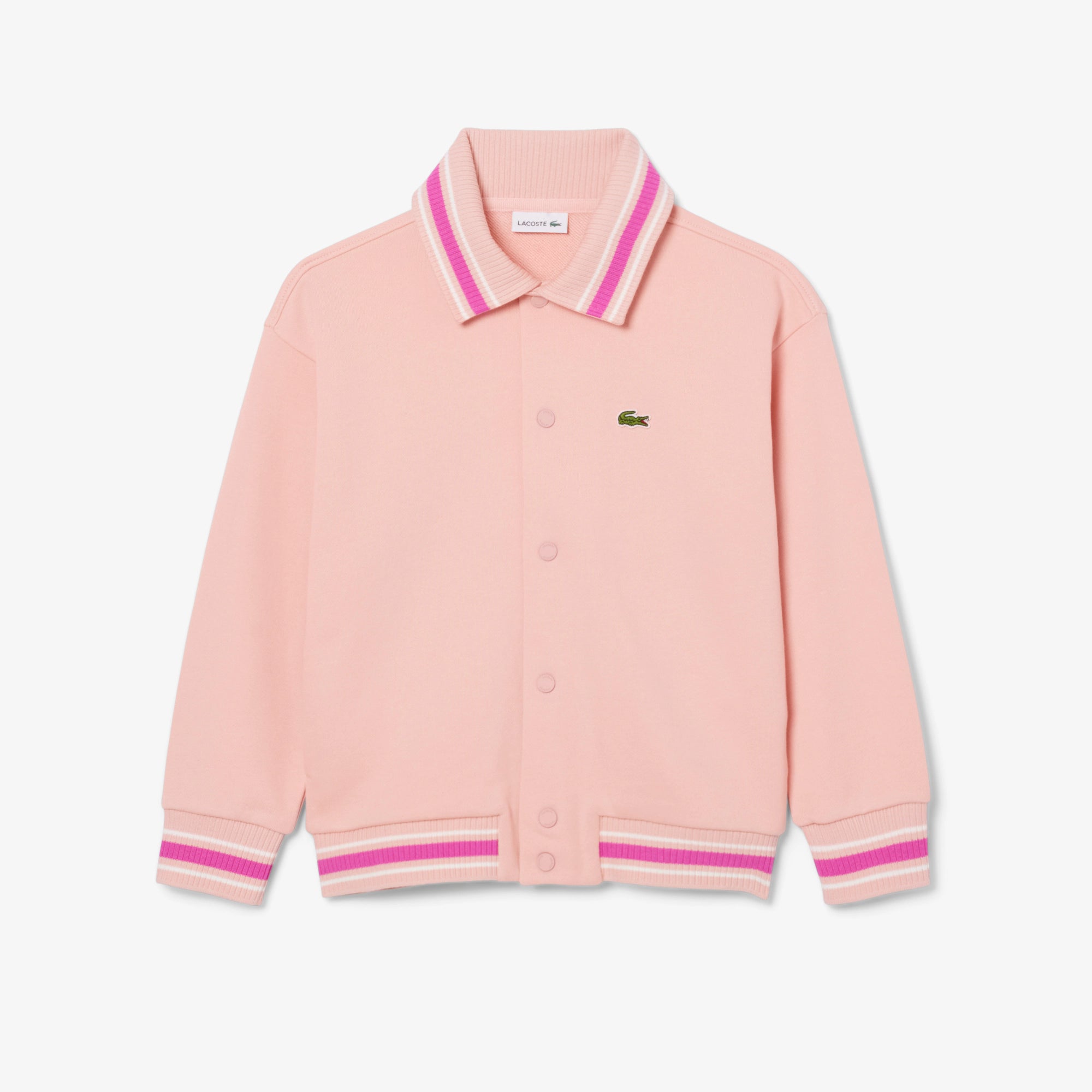 Lacoste Kids' Button-Down Fleece Sweatshirt