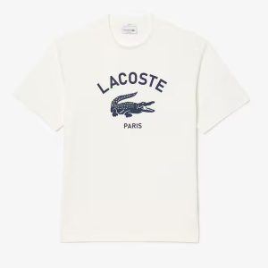 Lacoste Unisex Signature Print Cotton T-Shirt