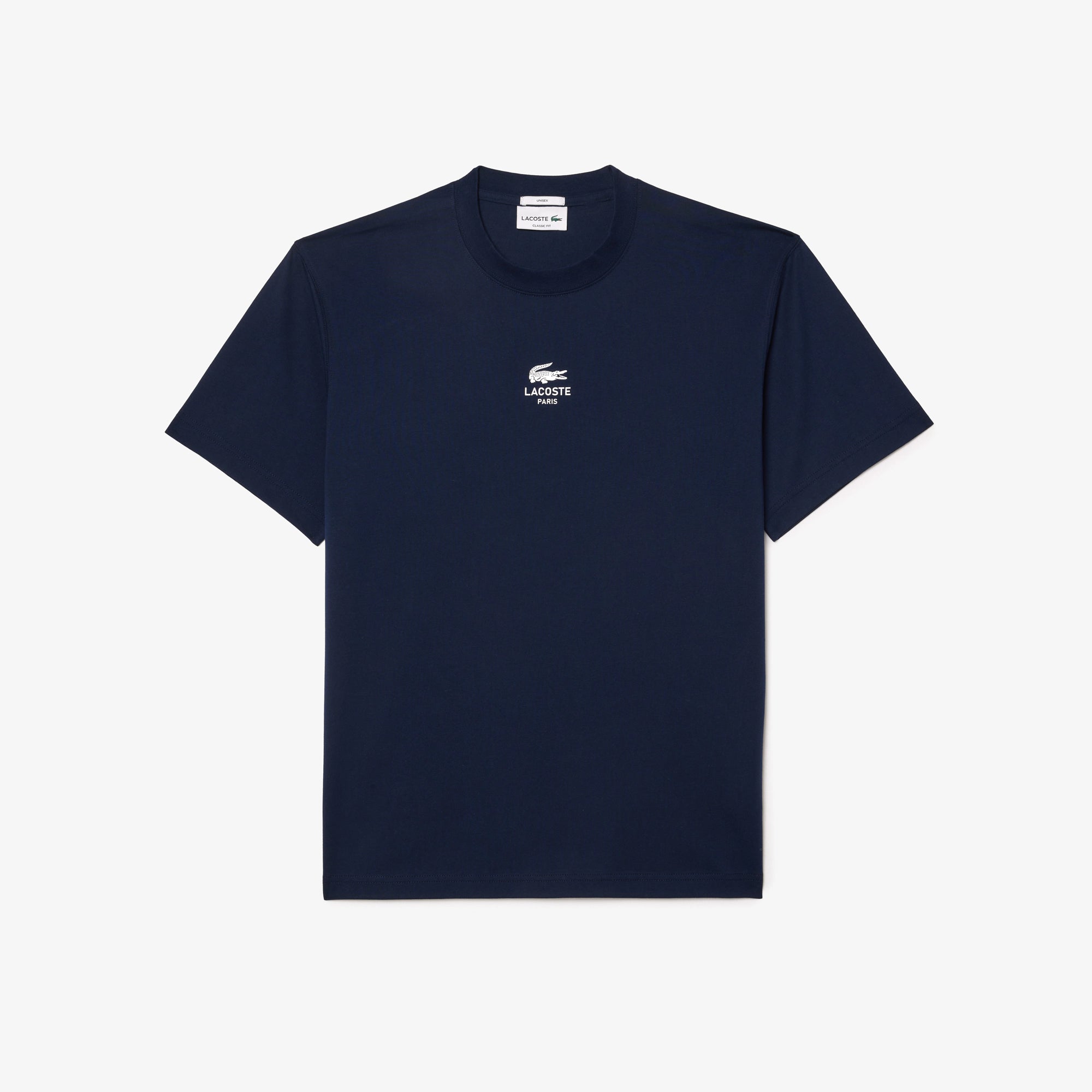 Lacoste Unisex Signature Print Cotton T-Shirt