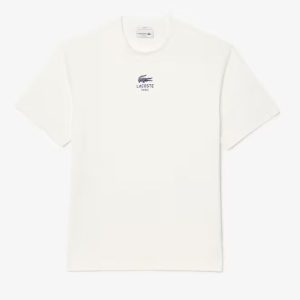 Lacoste Unisex Signature Print Cotton T-Shirt