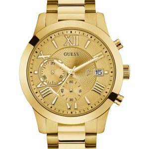 Guess Gold-Tone Classic Dress Watch